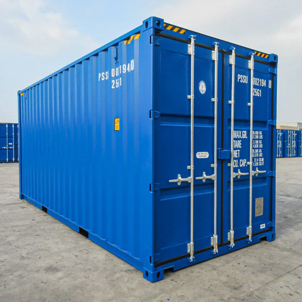 Contenedor Marítimo High Cube de 20 Pies Azul – Grado A